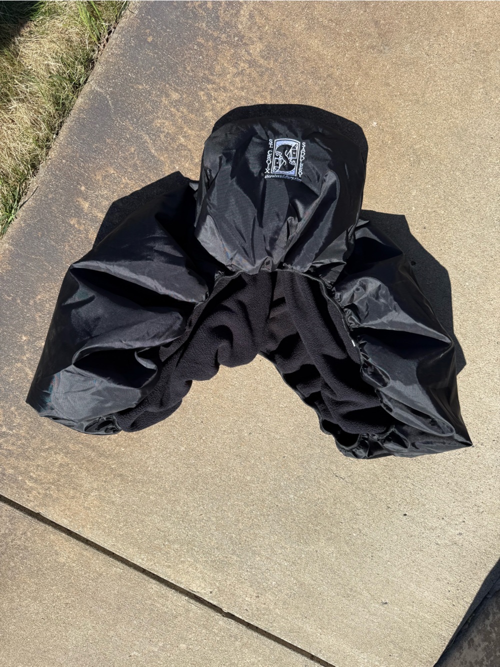 Black Dressage Saddle Cover